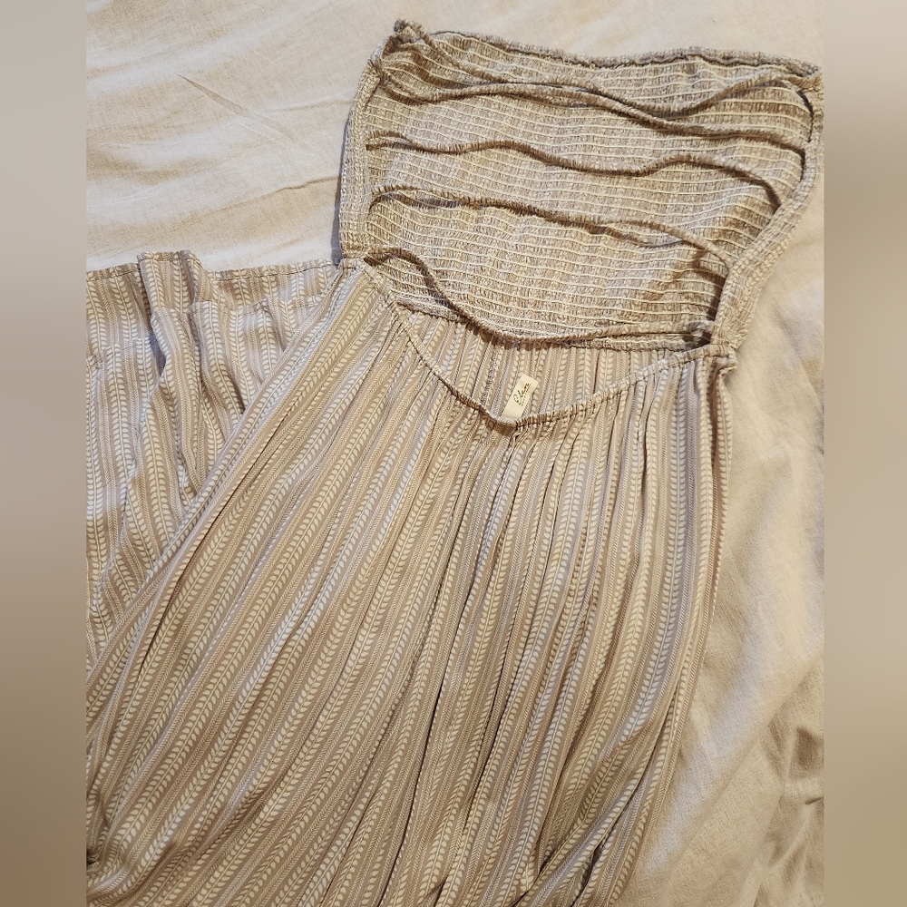 Strapless maxi dress